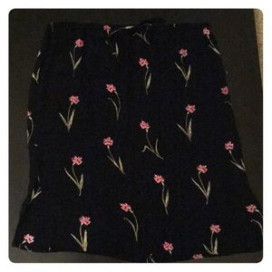 Floral Mid length skirt